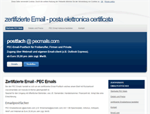 Tablet Screenshot of pecmails.com